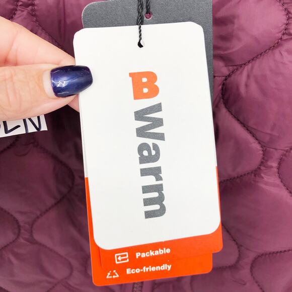 Bass Outdoors Womens Olympic Packable Insulated Jacket Medium Purple Zip Up NWT - Picture 7 of 10